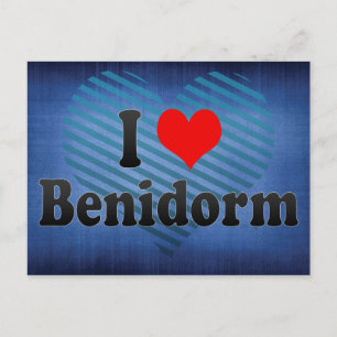 I Liebe Benidorm, Spanien Postkarte