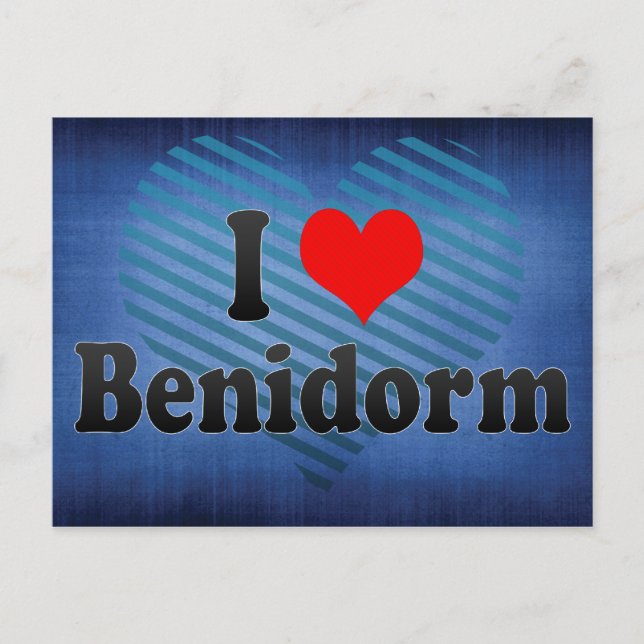 I Liebe Benidorm, Spanien Postkarte (Vorderseite)
