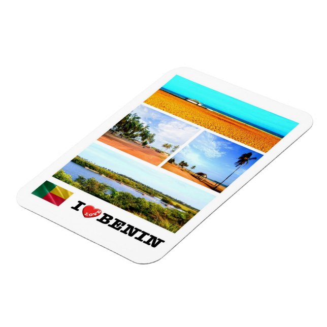 I LIEBE BENIN - MAGNET (Linke Seite)