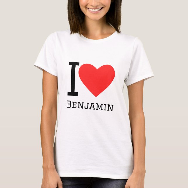 I Liebe Benjamin T-Shirt (Vorderseite)