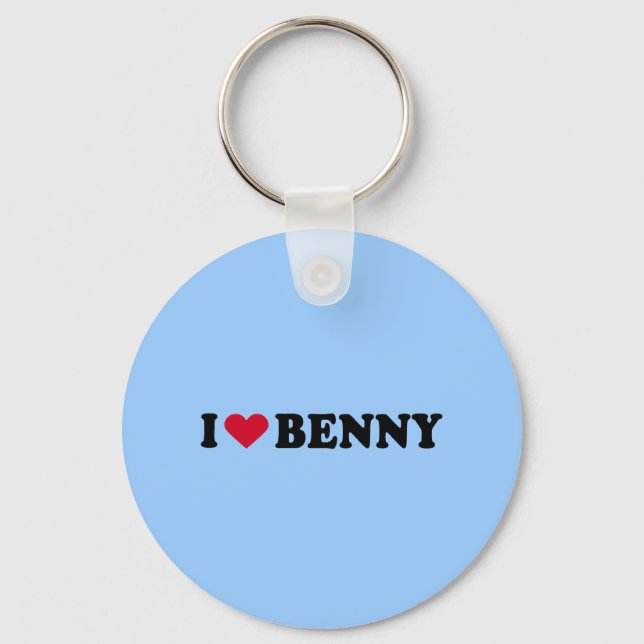 I LIEBE BENNY SCHLÜSSELANHÄNGER (Vorderseite)