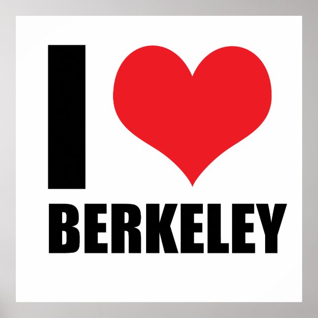 I Liebe Berkeley Poster (Vorne)