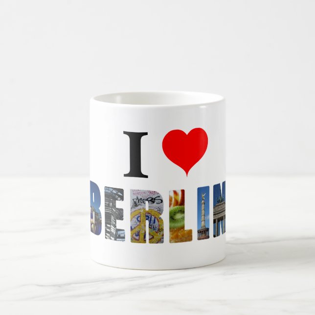 I Liebe Berlin Deutschland Reisen City Foto Kaffeetasse (Mittel)
