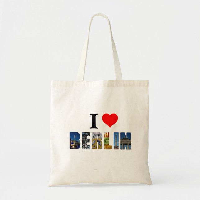 I Liebe Berlin Deutschland Reisen City Foto Tragetasche (Vorne)