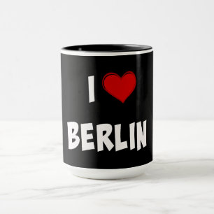 I Liebe Berlin, klassisch schwarz Tasse