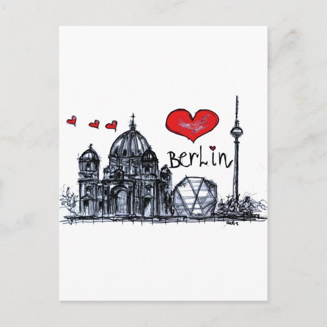 I Liebe Berlin Postkarte (Vorderseite)