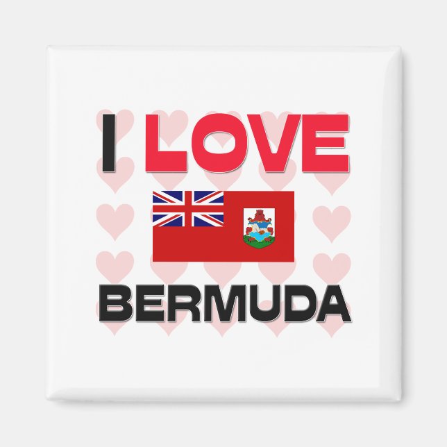 I Liebe Bermuda Magnet (Vorne)