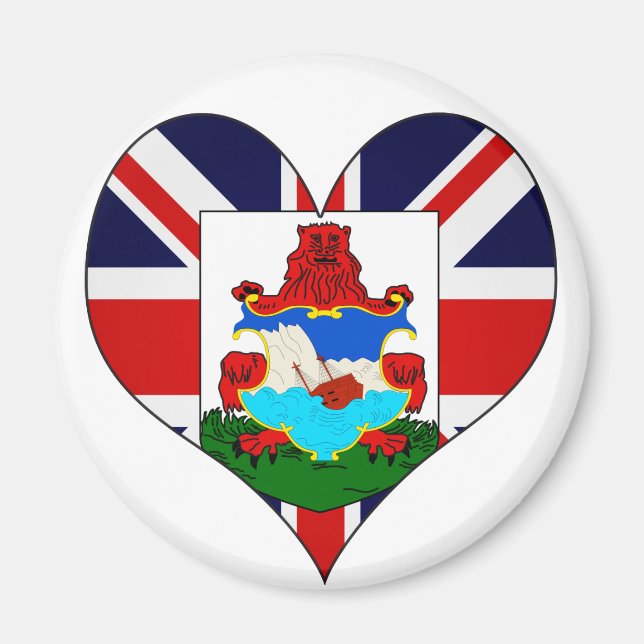 I Liebe Bermuda Magnet (Vorne)
