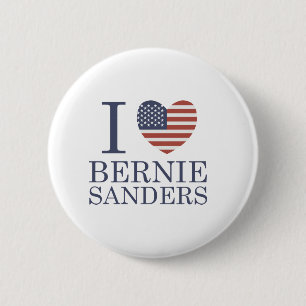 I Liebe-Bernie-Sandpapierschleifmaschinen Button