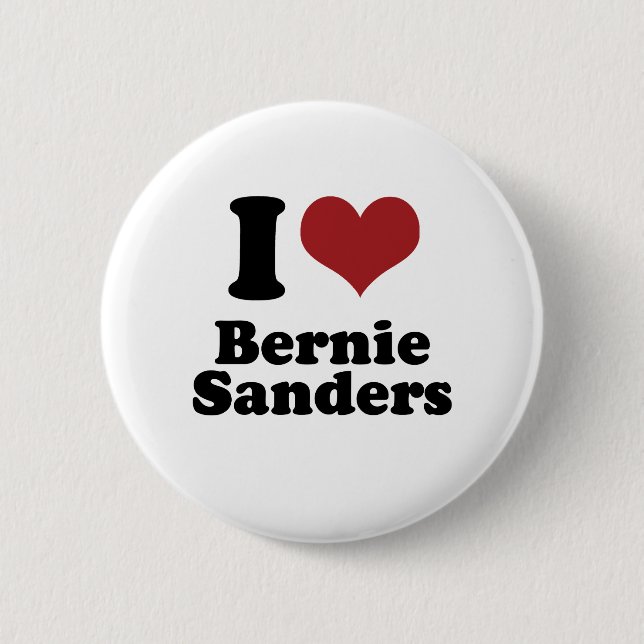 I Liebe-Bernie-Sandpapierschleifmaschinen für Button (Vorderseite)
