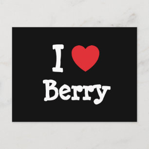 I Liebe Berry heart T - Shirt Postkarte
