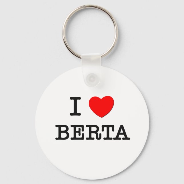 I Liebe Berta Schlüsselanhänger (Vorderseite)