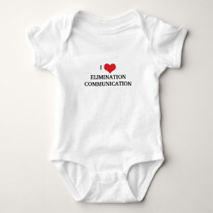 I Liebe-Beseitigungs-Kommunikation Baby Strampler