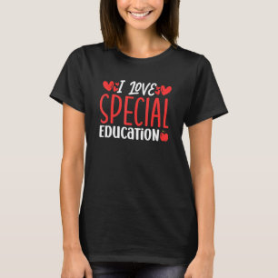I Liebe Besondere Bildung Bewusstsein Niedlich Leh T-Shirt