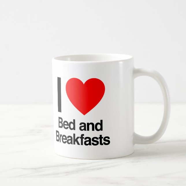 i Liebe Bett und Frühstück Kaffeetasse (Rechts)