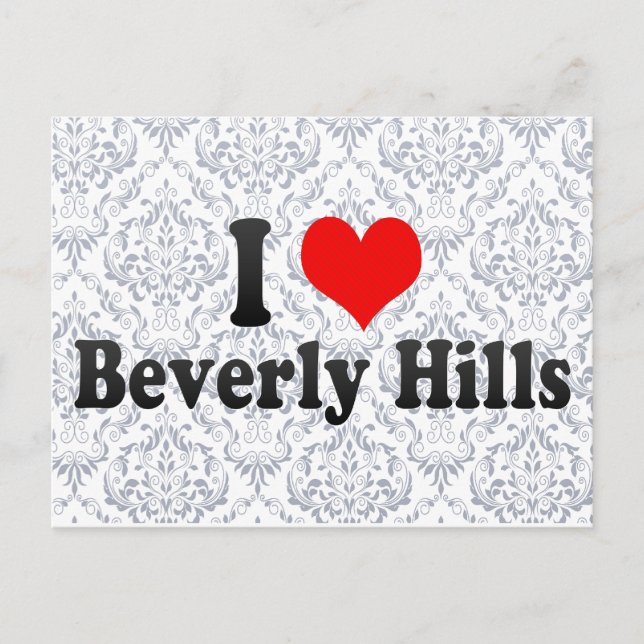 I Liebe Beverly Hills, Staaten Postkarte (Vorderseite)
