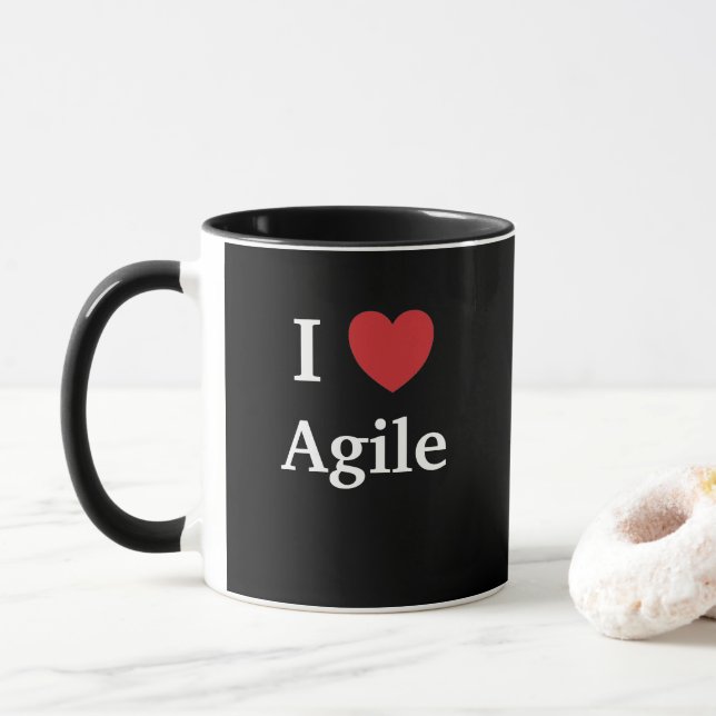 I Liebe-bewegliche Tasse (Mit Donut)