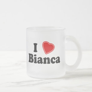 I Liebe Bianca Mattglastasse