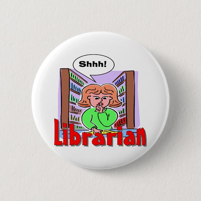I Liebe-Bibliothekare Button (Vorderseite)
