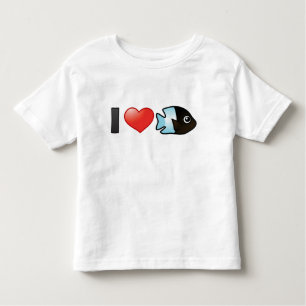 I Liebe Bicolor Damselfish Kleinkind T-shirt