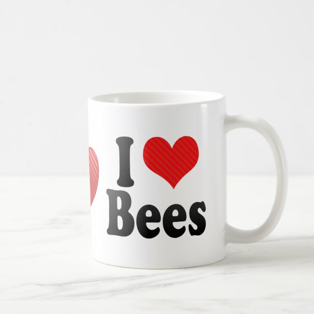 I Liebe-Bienen Kaffeetasse (Rechts)
