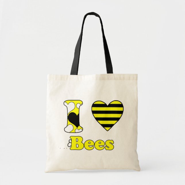 I Liebe Bienen Tragetasche (Vorne)