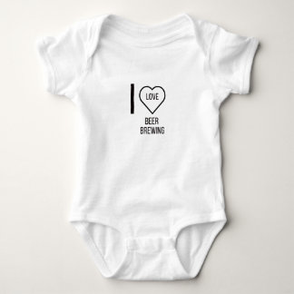 I LIEBE BIER BREWING BABY STRAMPLER