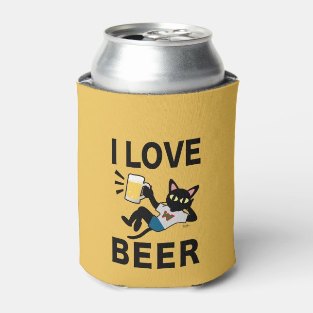 I Liebe Bier Dosenkühler (Kanne Vorderseite)