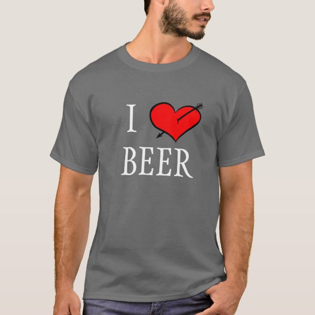 I Liebe-Bier T-Shirt (Vorderseite)