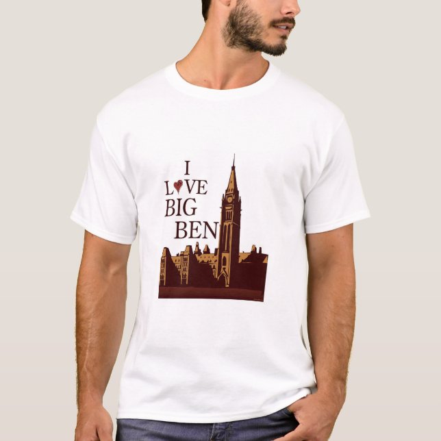 I Liebe Big Ben T-Shirt (Vorderseite)