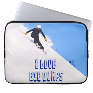 I Liebe Big Dumps Schnee Ski Downhill Laptopschutzhülle