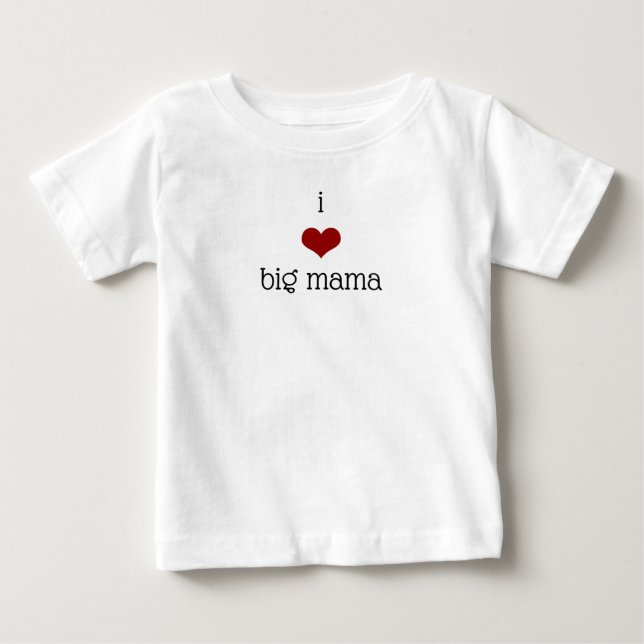 I Liebe Big Mama Oma Großmutter Baby T-shirt (Vorderseite)