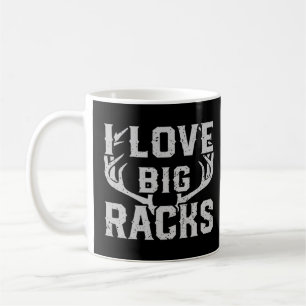 I Liebe Big Racks Funny Deer Elk Buck Jagd Hunte Kaffeetasse