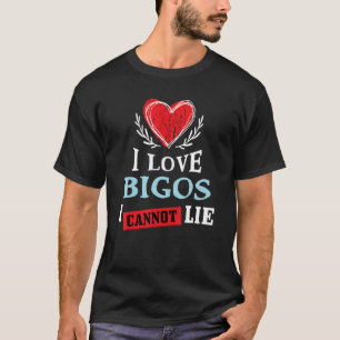 I Liebe Bigos ich kann nicht zu essen Spaß Feinsch T-Shirt