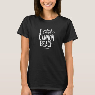 I Liebe Biking Graphic Cannon Beach Oregon T-Shirt