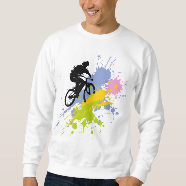 I Liebe Biking Sweatshirt (Vorderseite)