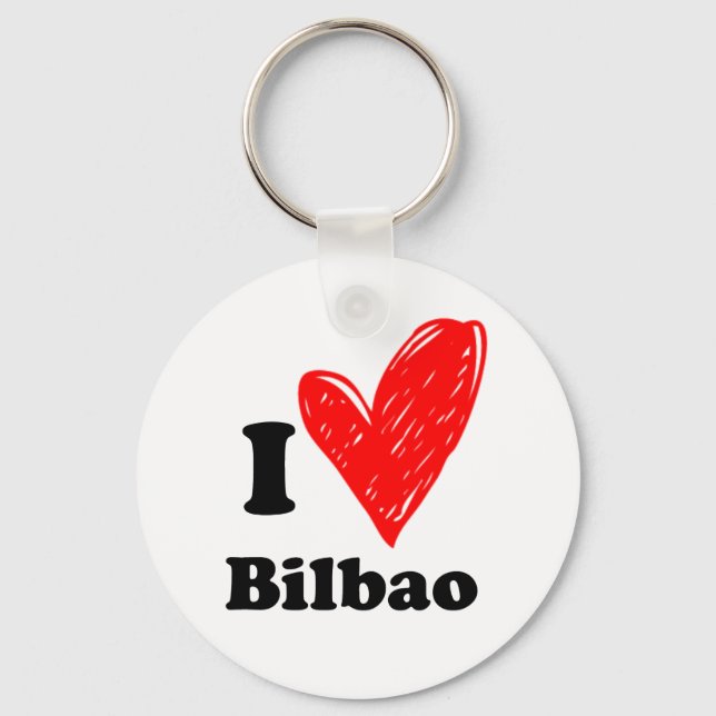I Liebe Bilbao Schlüsselanhänger (Vorderseite)