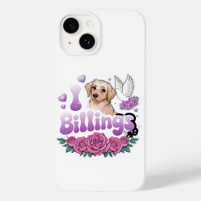 I Liebe Billings | Meine Herzen | Billings Case-Mate iPhone 14 Hülle (Rückseite)