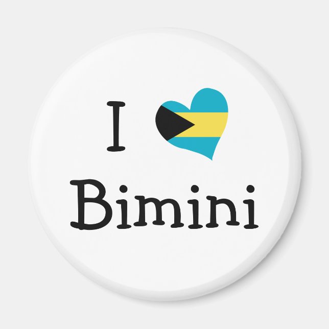 I Liebe Bimini Magnet (Vorne)