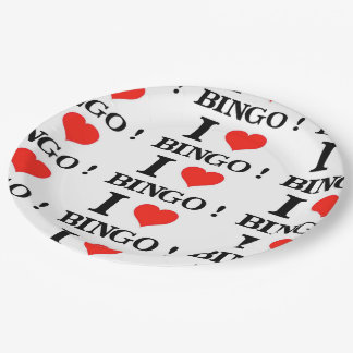 I Liebe Bingo Pappteller