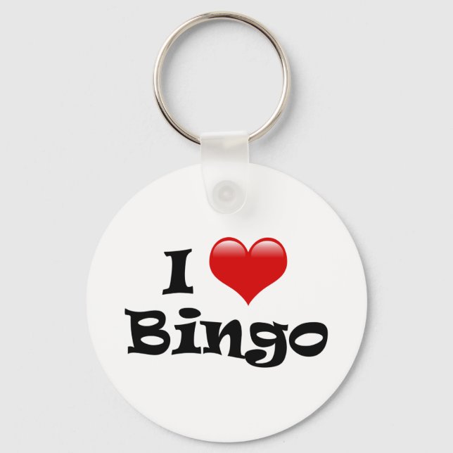 I Liebe Bingo Schlüsselanhänger (Vorderseite)