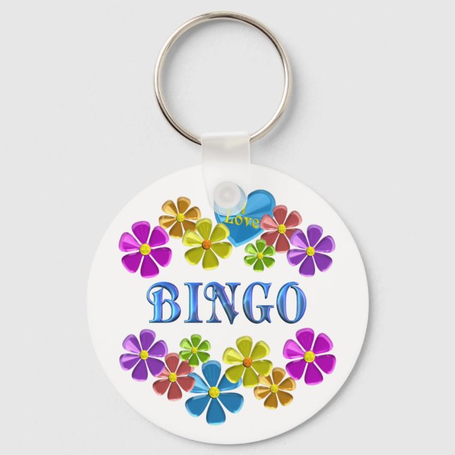 I Liebe Bingo Schlüsselanhänger (Vorderseite)