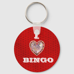 I Liebe Bingo Schlüsselanhänger