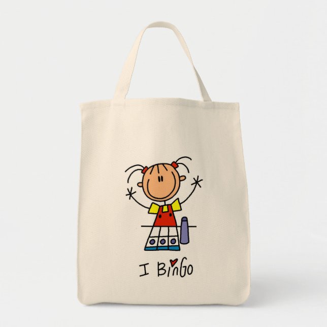 I Liebe-Bingo-T-Shirts und Geschenke Tragetasche (Vorne)