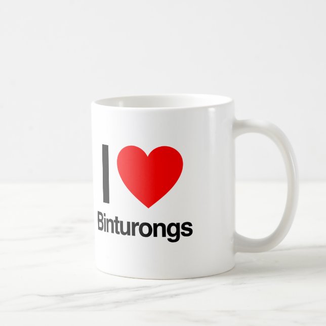 i Liebe binturongs Kaffeetasse (Rechts)