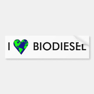 I LIEBE-BIODIESEL AUTOAUFKLEBER