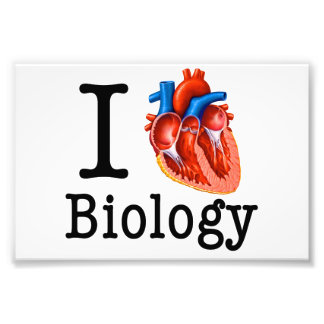 I Liebe Biologie Fotodruck