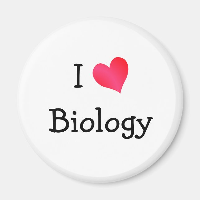 I Liebe Biologie Magnet (Vorne)