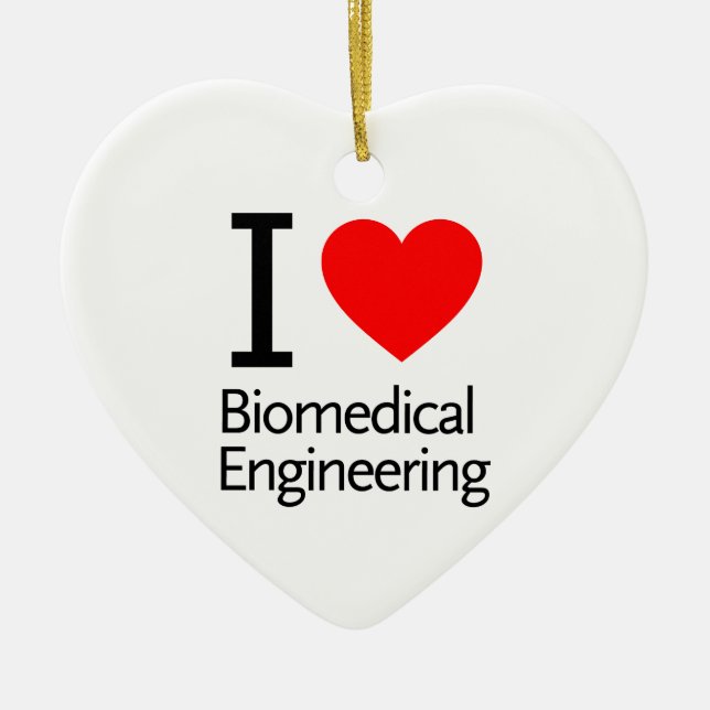 I Liebe Biomedizin Keramikornament (Vorne)