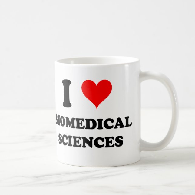 I Liebe-biomedizinische Wissenschaften Kaffeetasse (Rechts)